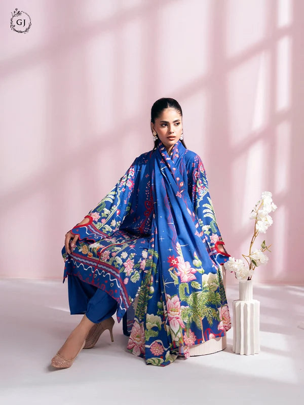 CHHERRY POP 3-Piece Unstitched Digital Printed Linen Suit | Fall-Winter Collection