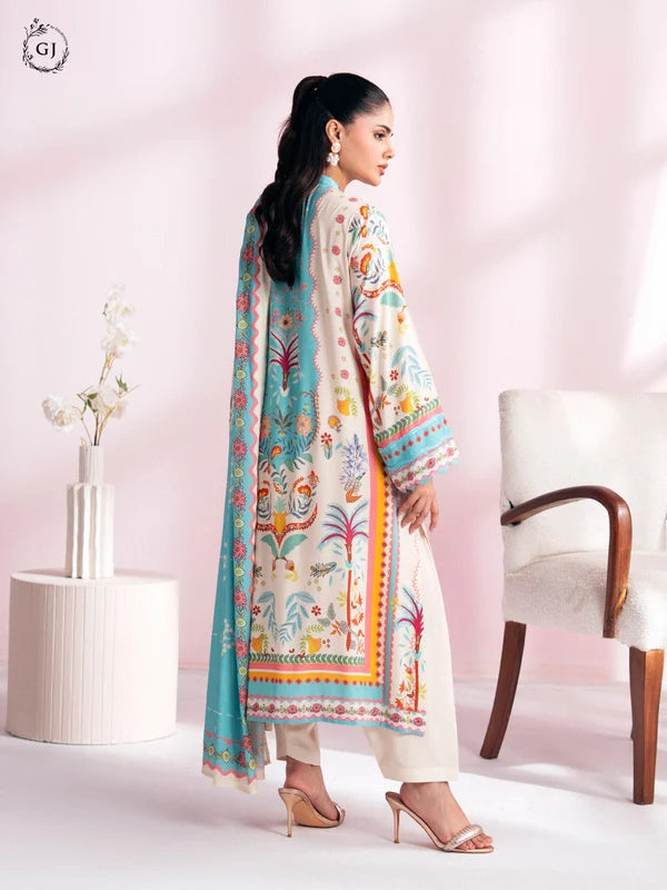 CHHERRY POP 3-Piece Unstitched Digital Printed Linen Suit | Fall-Winter Collection