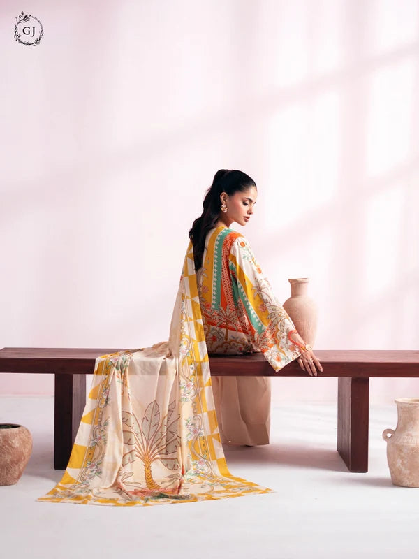CHHERRY POP 3-Piece Unstitched Digital Printed Linen Suit | Fall-Winter Collection