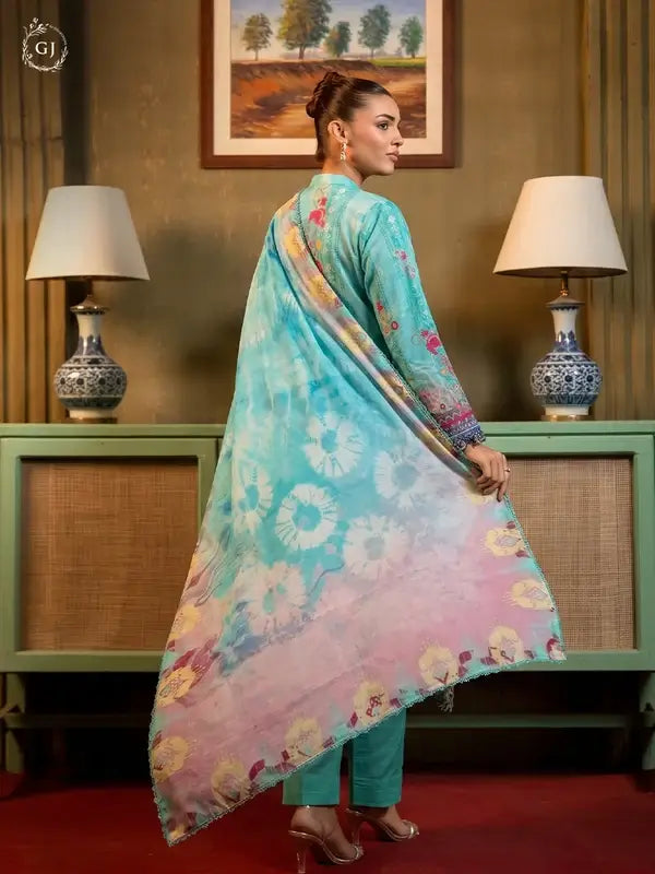 POPINN Khaddar 3-Piece Unstitched Suit