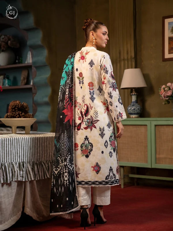POPINN Khaddar 3-Piece Unstitched Suit