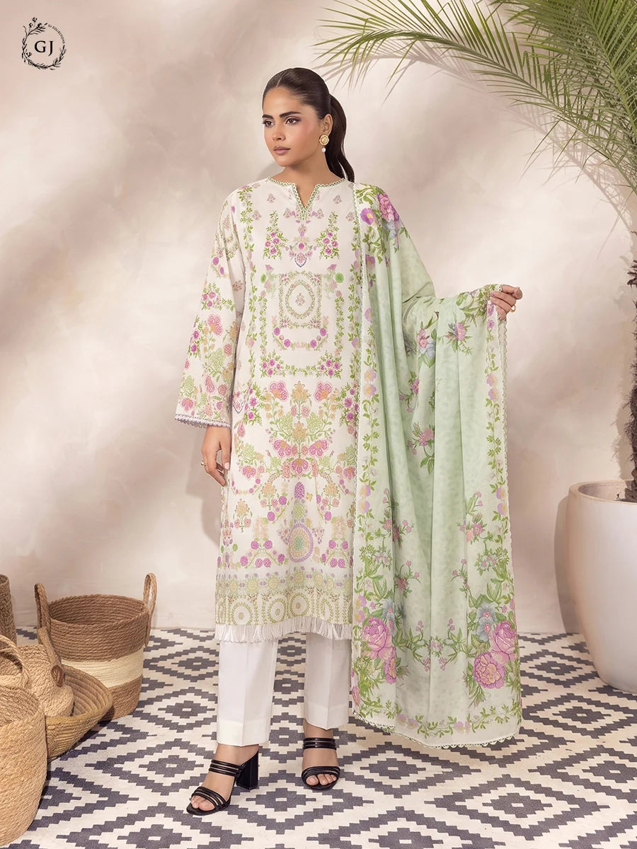Soha 3-Piece Unstitched Digital Printed Lawn Suit