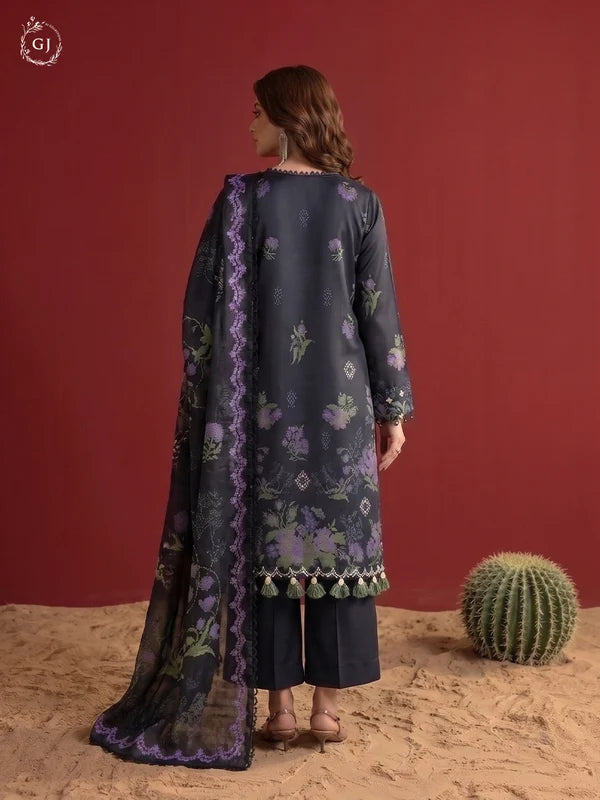 POPINN 3-Piece Unstitched Digital Printed Linen Suit | Fall-Winter Collection
