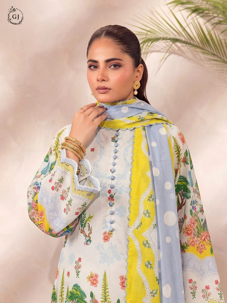 Soha 3-Piece Unstitched Digital Printed Lawn Suit