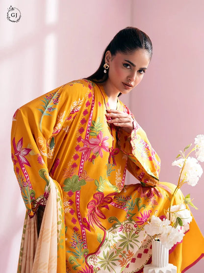 CHHERRY POP 3-Piece Unstitched Digital Printed Linen Suit | Fall-Winter Collection