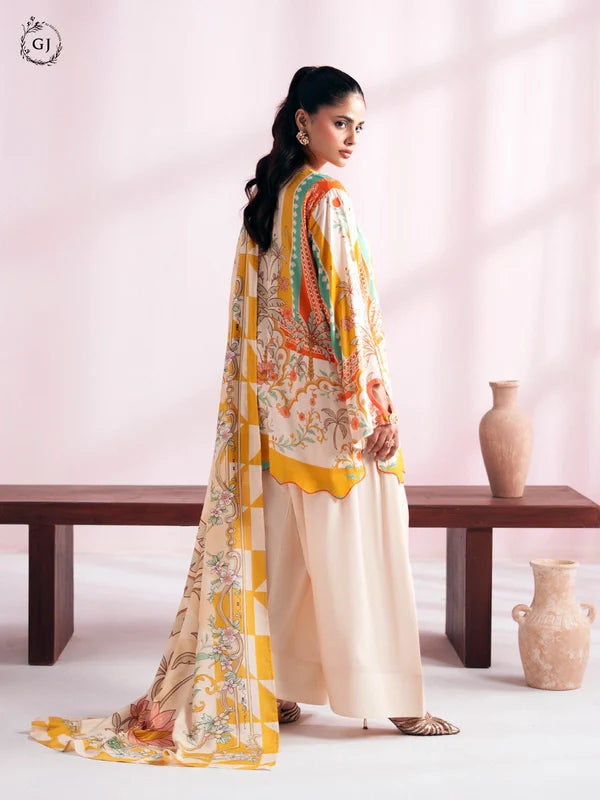 CHHERRY POP 3-Piece Unstitched Digital Printed Linen Suit | Fall-Winter Collection