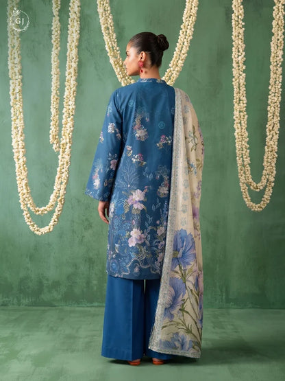 TASSELS Digital Printed Slub Khaddar 3-Piece Unstitched Suit