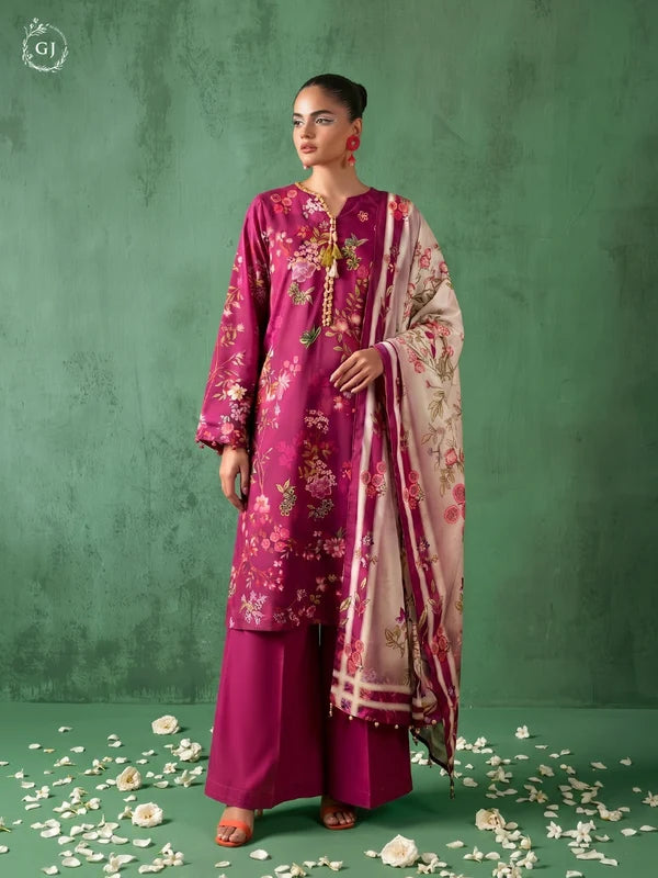 TASSELS Digital Printed Slub Khaddar 3-Piece Unstitched Suit