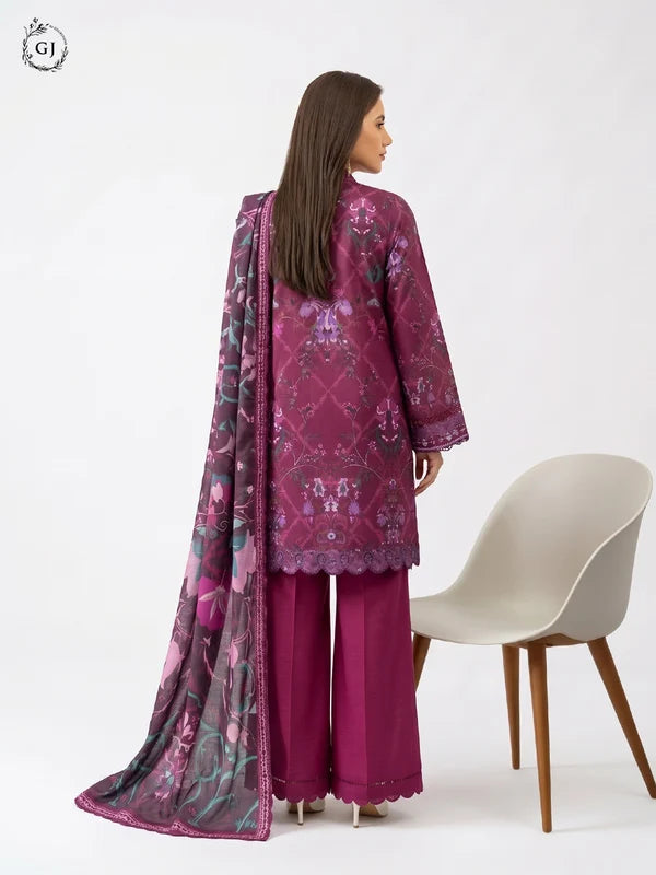 GULL RUSH Digital Printed Khaddar 3-Piece Unstitched Suit