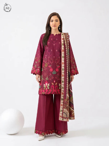GULL RUSH Digital Printed Khaddar 3-Piece Unstitched Suit