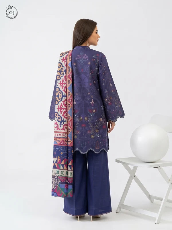 GULL RUSH Digital Printed Khaddar 3-Piece Unstitched Suit