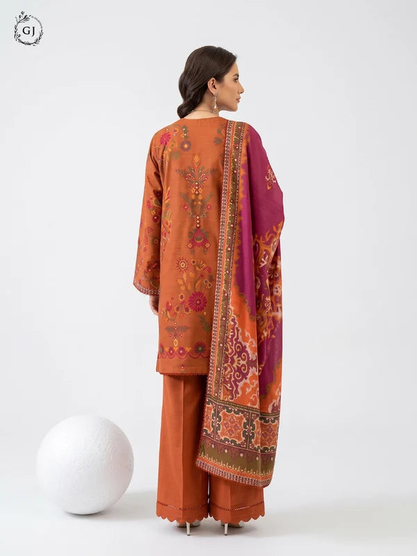 GULL RUSH Digital Printed Khaddar 3-Piece Unstitched Suit