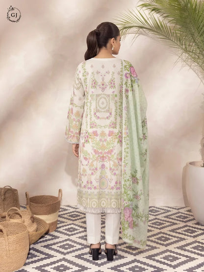 Soha 3-Piece Unstitched Digital Printed Lawn Suit