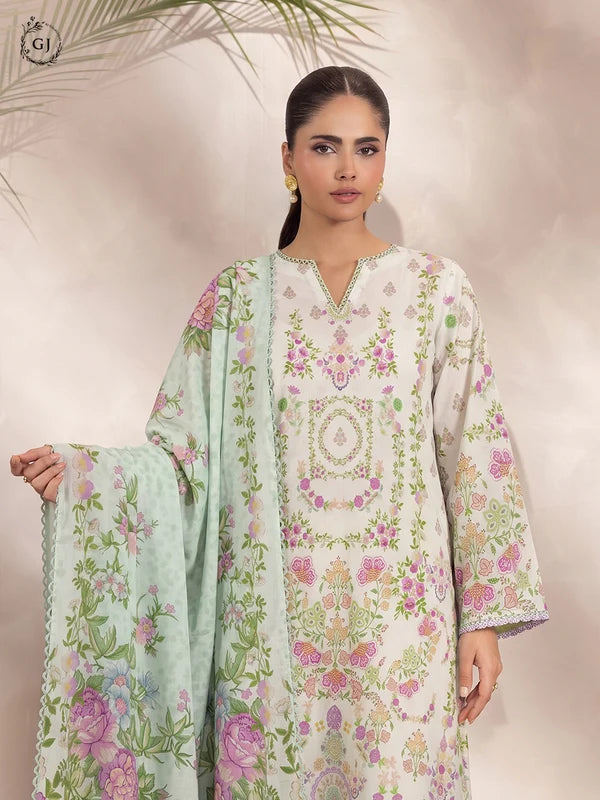 Soha 3-Piece Unstitched Digital Printed Lawn Suit