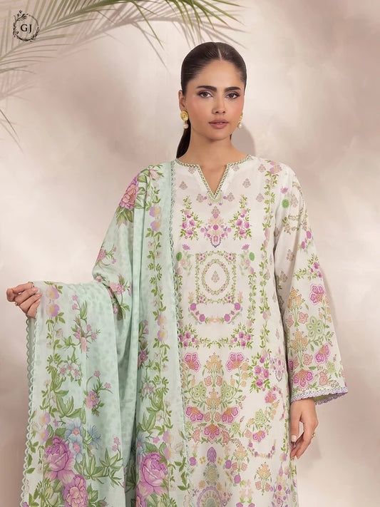 Soha 3-Piece Unstitched Digital Printed Lawn Suit