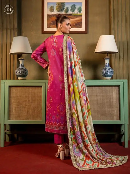 POPINN Khaddar 3-Piece Unstitched Suit