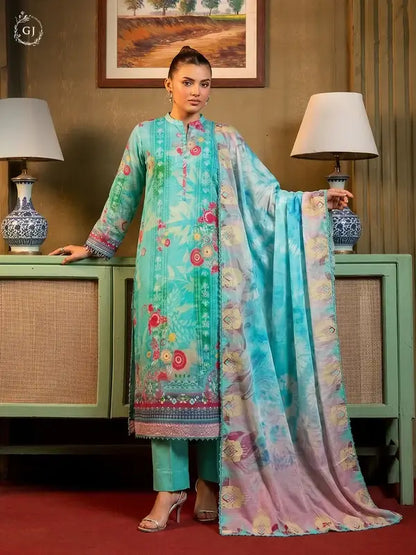POPINN Khaddar 3-Piece Unstitched Suit