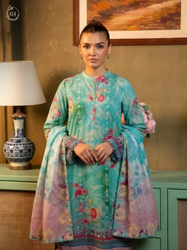 POPINN Khaddar 3-Piece Unstitched Suit