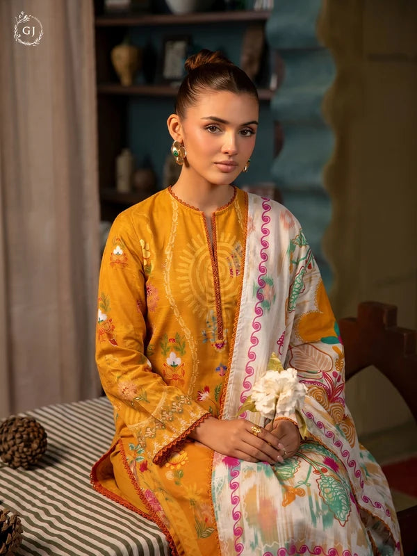 POPINN Khaddar 3-Piece Unstitched Suit