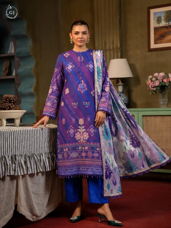 POPINN Khaddar 3-Piece Unstitched Suit