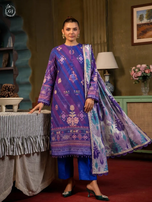 POPINN Khaddar 3-Piece Unstitched Suit