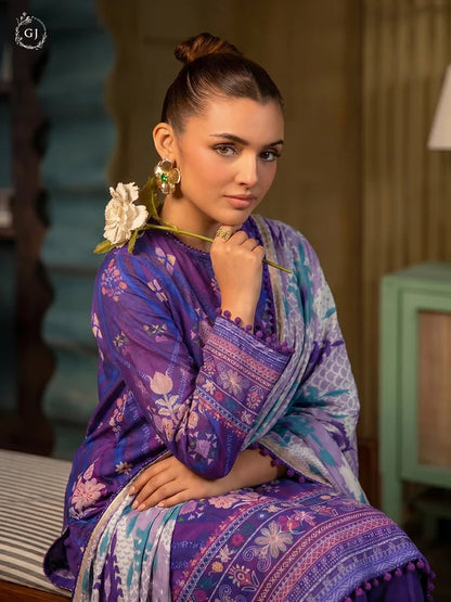 POPINN Khaddar 3-Piece Unstitched Suit