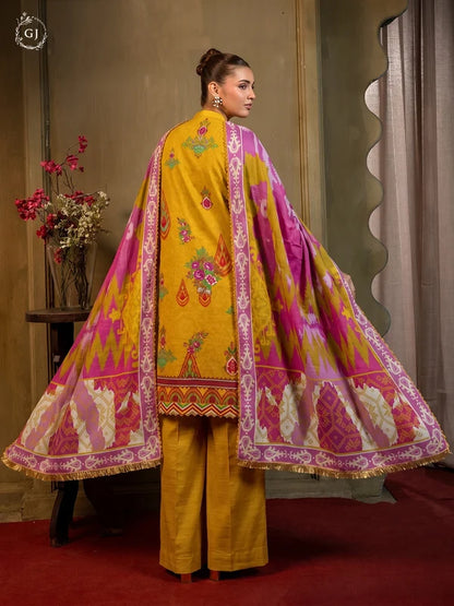 POPINN Khaddar 3-Piece Unstitched Suit