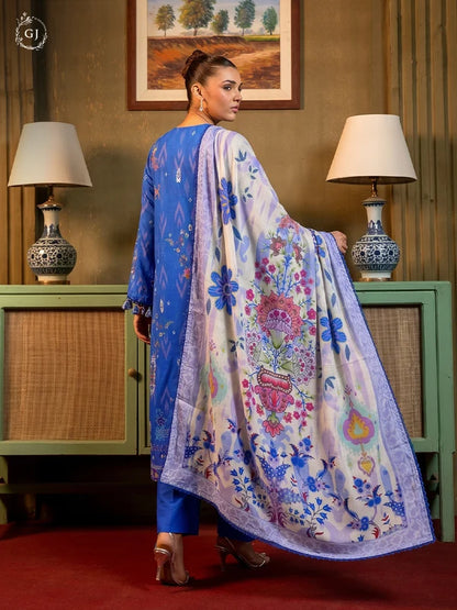 POPINN Khaddar 3-Piece Unstitched Suit