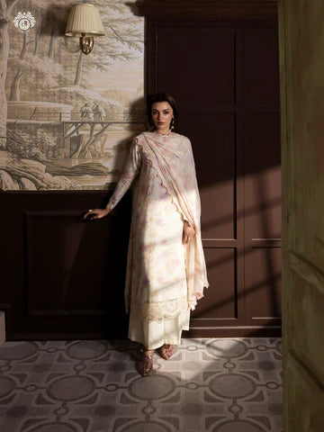 Nakhsheen 3-Piece Unstitched Digital Printed Karandi Suit