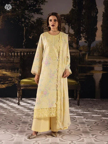 Nakhsheen 3-Piece Unstitched Digital Printed Karandi Suit