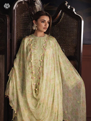 Nakhsheen 3-Piece Unstitched Digital Printed Karandi Suit