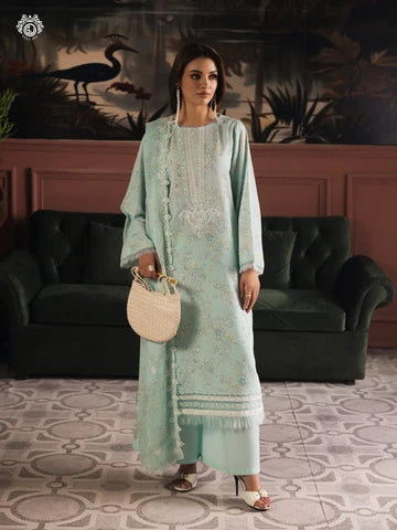 Nakhsheen 3-Piece Unstitched Digital Printed Karandi Suit