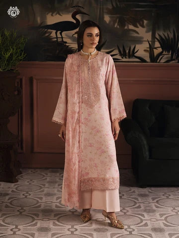 Nakhsheen 3-Piece Unstitched Digital Printed Karandi Suit