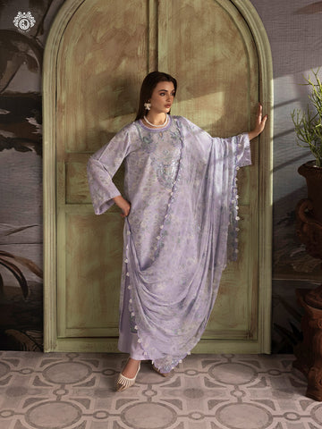 Nakhsheen 3-Piece Unstitched Digital Printed Karandi Suit