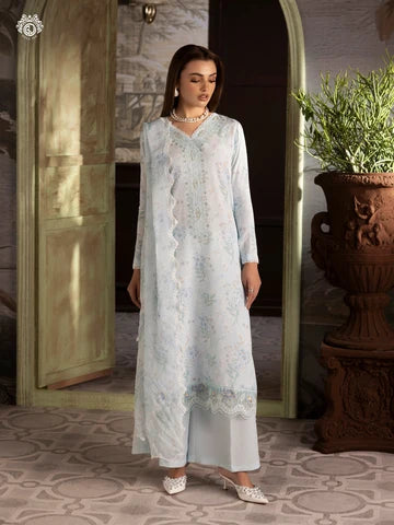 Nakhsheen 3-Piece Unstitched Digital Printed Karandi Suit