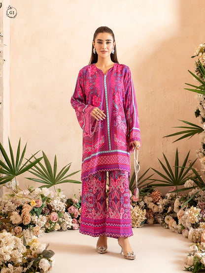 OMAHA 2-Piece Unstitched Bana Dora Linen Suit