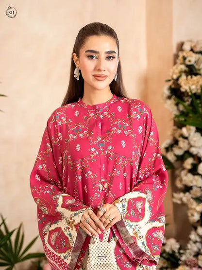 OMAHA 2-Piece Unstitched Bana Dora Linen Suit