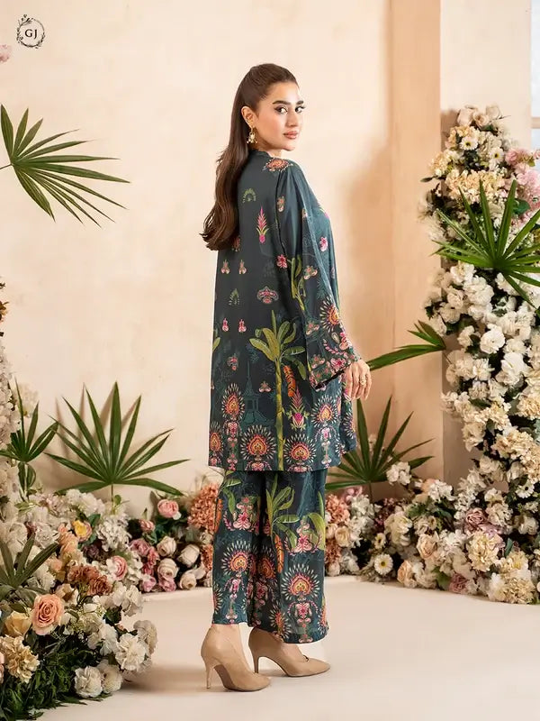 OMAHA 2-Piece Unstitched Bana Dora Linen Suit
