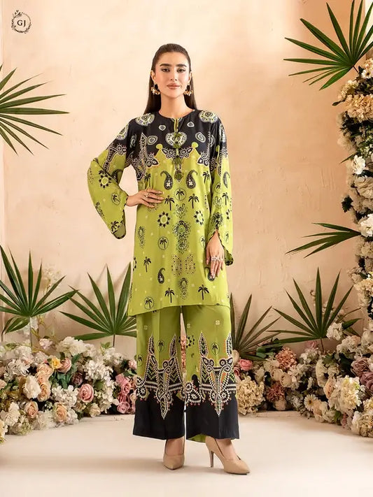 OMAHA 2-Piece Unstitched Bana Dora Linen Suit