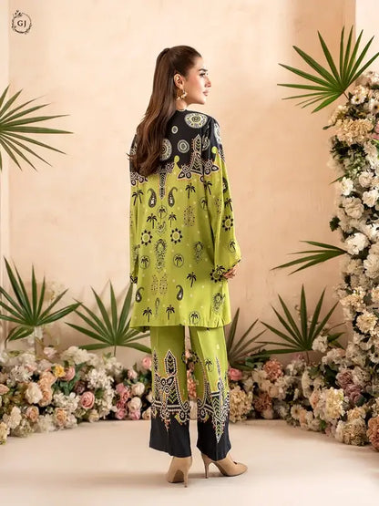 OMAHA 2-Piece Unstitched Bana Dora Linen Suit