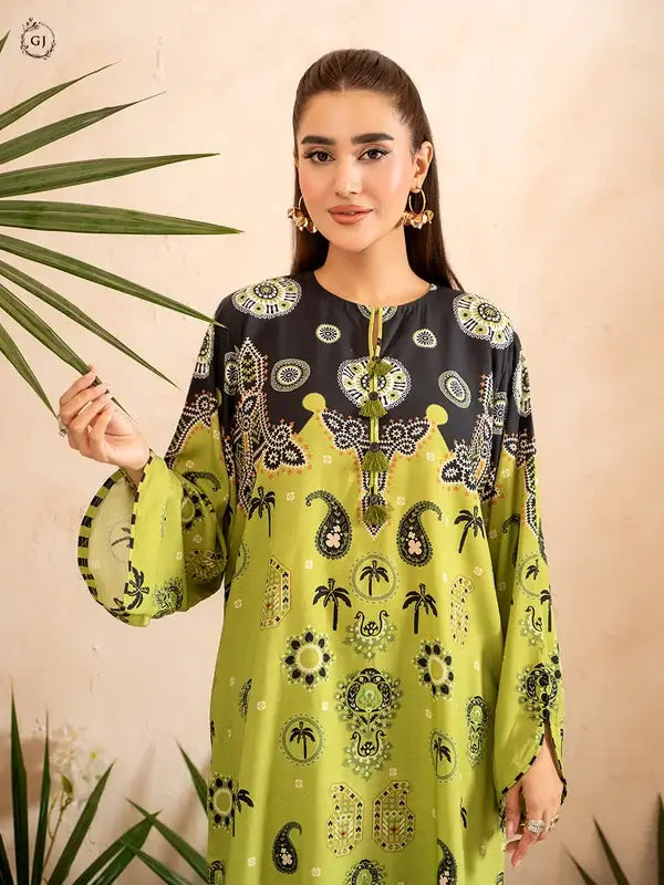OMAHA 2-Piece Unstitched Bana Dora Linen Suit