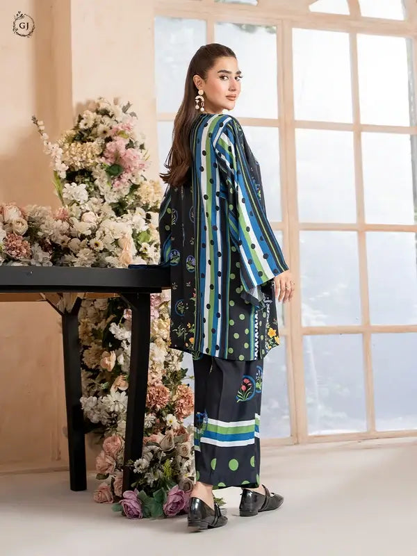 OMAHA 2-Piece Unstitched Bana Dora Linen Suit