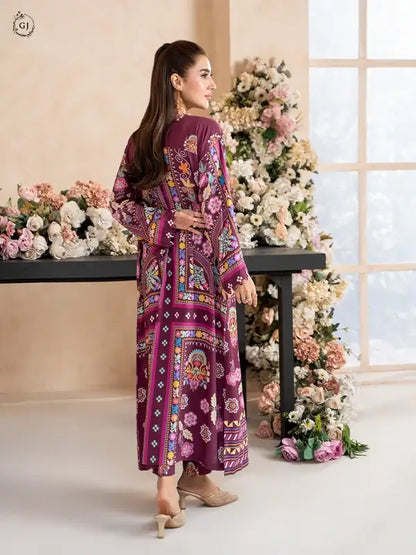 OMAHA 2-Piece Unstitched Bana Dora Linen Suit
