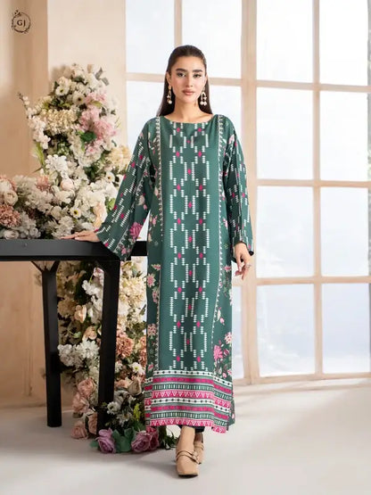 OMAHA 2-Piece Unstitched Bana Dora Linen Suit