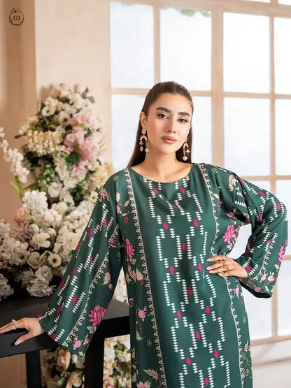 OMAHA 2-Piece Unstitched Bana Dora Linen Suit