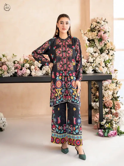 OMAHA 2-Piece Unstitched Bana Dora Linen Suit