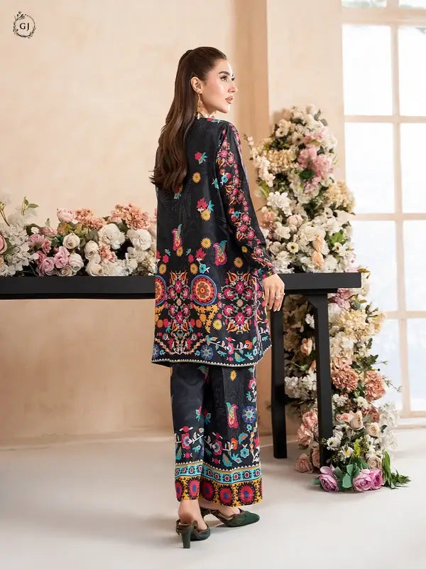 OMAHA 2-Piece Unstitched Bana Dora Linen Suit