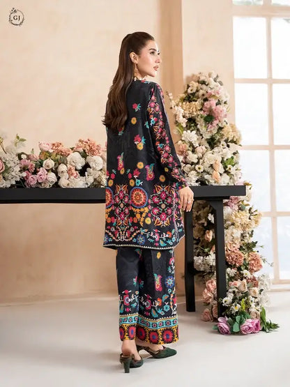 OMAHA 2-Piece Unstitched Bana Dora Linen Suit