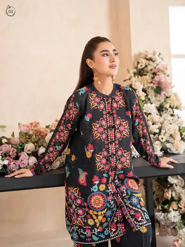 OMAHA 2-Piece Unstitched Bana Dora Linen Suit