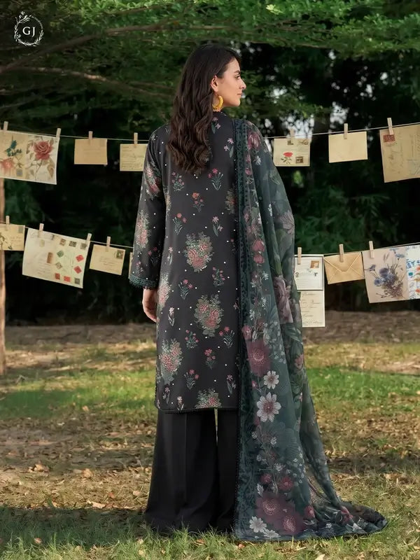 GULL-E-SARD 3-Piece Unstitched Digital Printed Linen Suit | Fall-Winter Collection